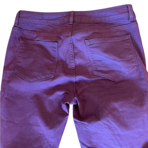 Fat Face Five Pocket Jeggings In Burgundy Womens Size 6 - Picture 6 of 12